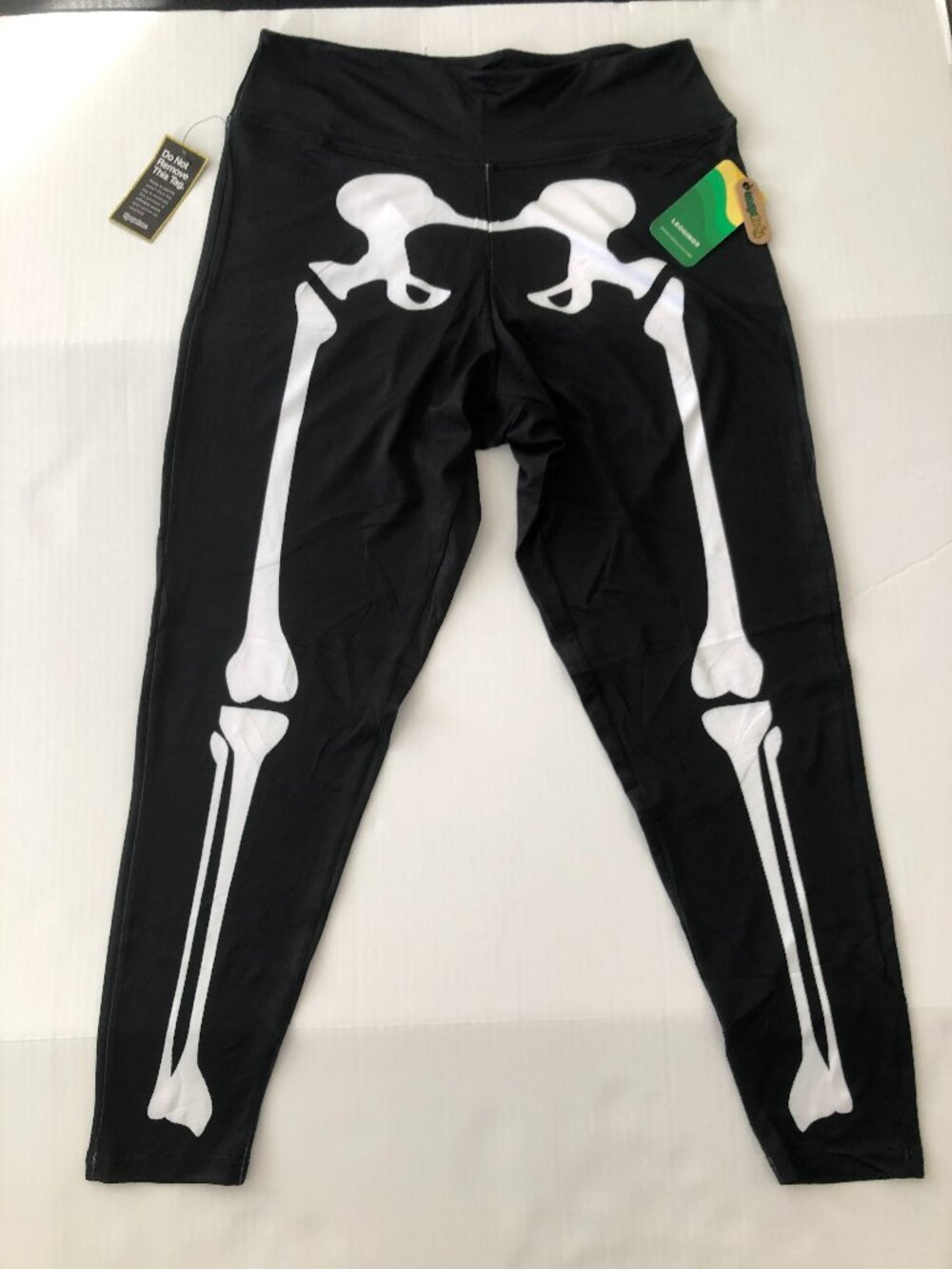 Tipsy Elves Skeleton High Waisted Leggings Size 1XL